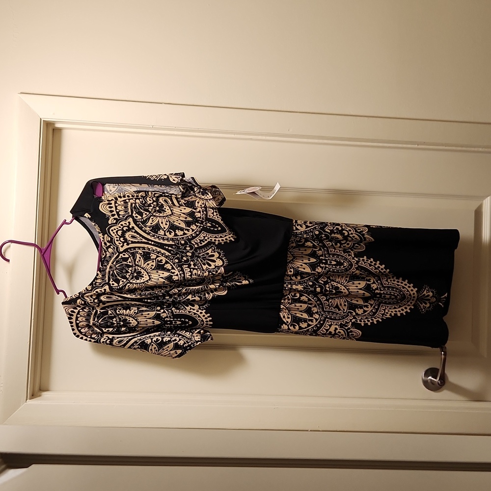 NWT Black and Tan Mini Dress Sz Small